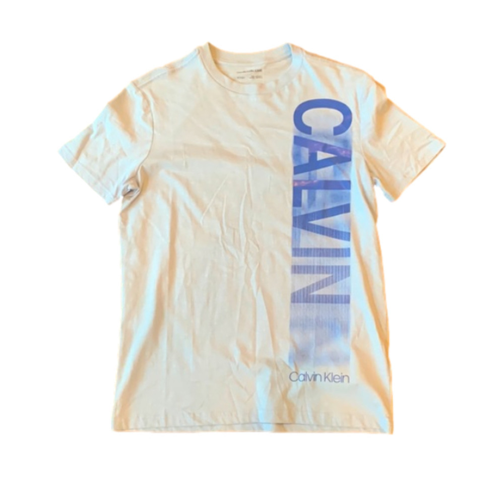 Calvin Klein Jeans Men's Powder Blue Graphic Tee Size XS